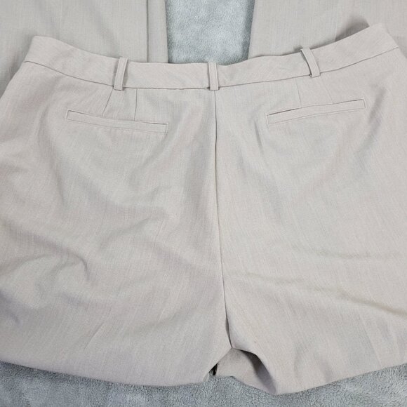 Worthington Curvy Fit Womens Pants 18 Plus Boot Cut Beige Zip Fly SL105E - Picture 6 of 9